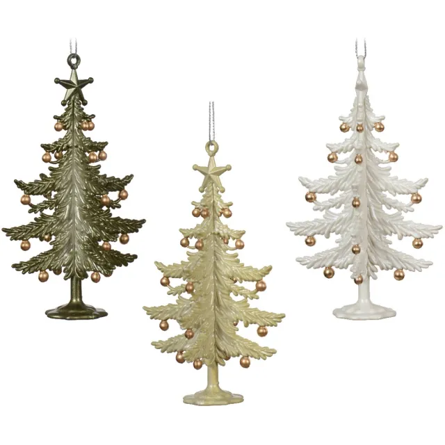 Decoris Kersthanger Boom kunststof 13cm verschillende