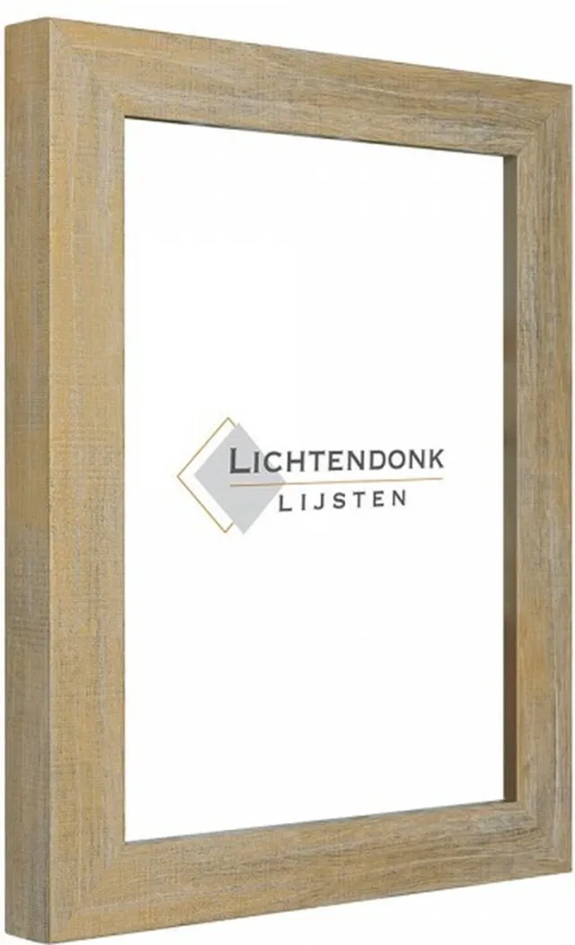 Lichtendonk Fotolijst Gold Grey Wash - Fotomaat A2 42x59.4 - Ontspiegeld Glas - Art.nr. 55-547 Goud