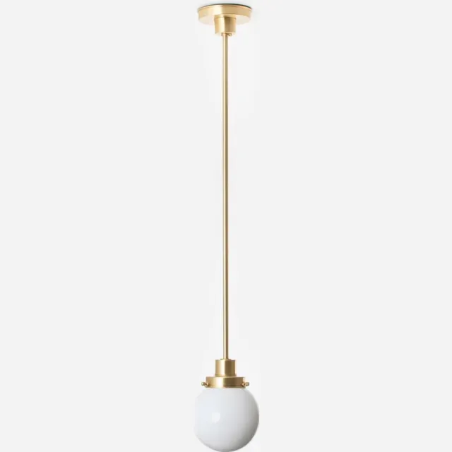 Coloured by Art Hanglamp Bol Ø 15 20's Messing - Art Deco Trade