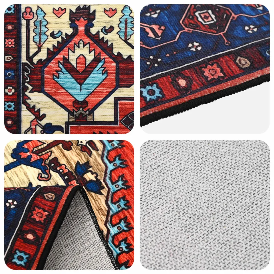 vidaXL Vloerkleed ORIZ Rood 120 x 170 cm 100% polyester, foto 4