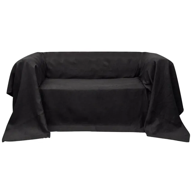vidaXL Bankhoes 140x210 cm microsuède antraciet Anthraciet