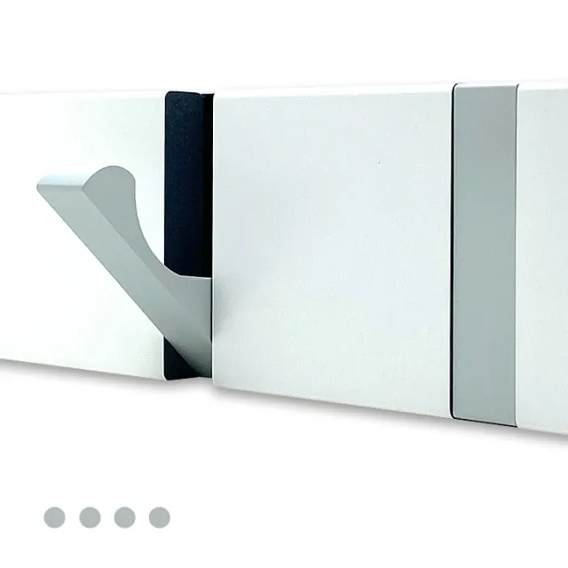 Loca KNAX - Kapstok H4 - Wit Aluminium