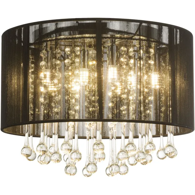 Bloge Lighting Bagana Plafondlamp - Zwart Chroom