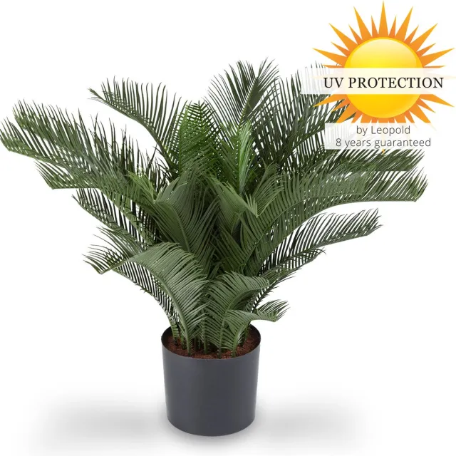 LeopoldFlora Kunst Palmboom Cycas 60 UV Groen