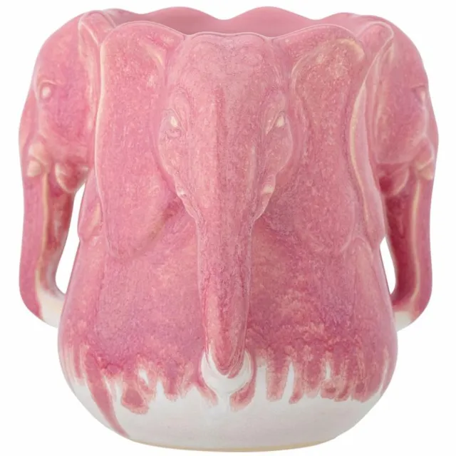 Bloomingville Vaas aardewerk roze Pontus 15cm