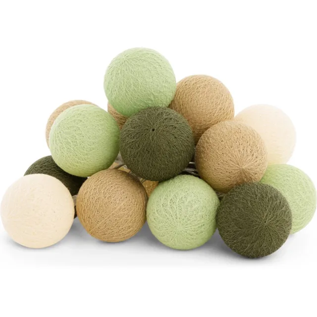 Cotton Ball Lights LED lichtslinger voor buiten - STARTERSET - verlengbaar - 20 lampjes - Rana
