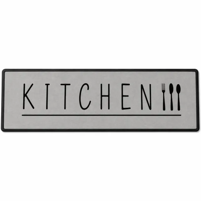 Hauskraft Keukenloper Kitchen - Grijs - 80x200 cm - Vloerkleden - Keuken Tapijt - Keukenmat - Loper Tapijt - Loper Vloerkleed