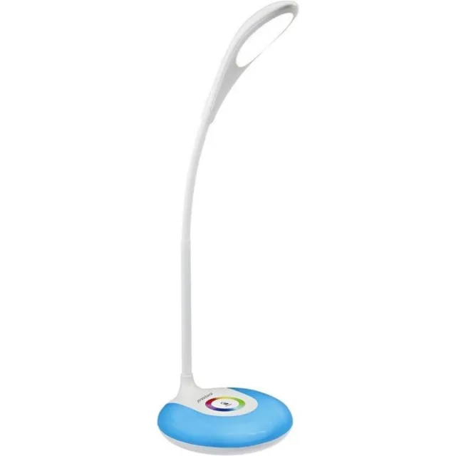 Prestara Verstelbare draadloze LED bureaulamp - RGB kleuren & dimbaar - wit - 40 cm hoog