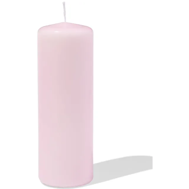 HEMA stompkaars lichtroze, ⌀7x20 cm