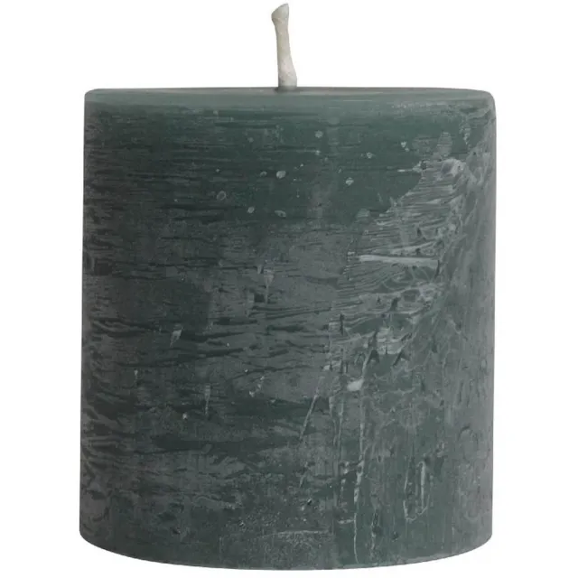PTMD Kaars Rustic Outdoor - Groen - 15x15x16cm