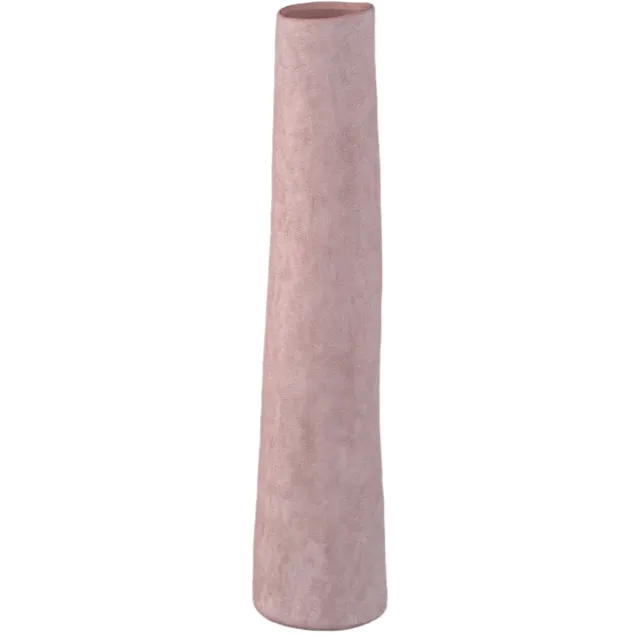 PTMD Ardala Light Pink Straight Round Ceramic Vase Roze