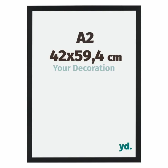 yd. Your Decoration - Fotolijst A2 42x59,4 cm - MDF - Zwart Mat - Catania