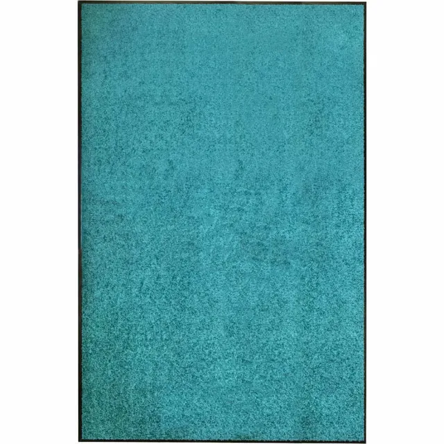 vidaXL Deurmat wasbaar 120x180 cm cyaan turquoise