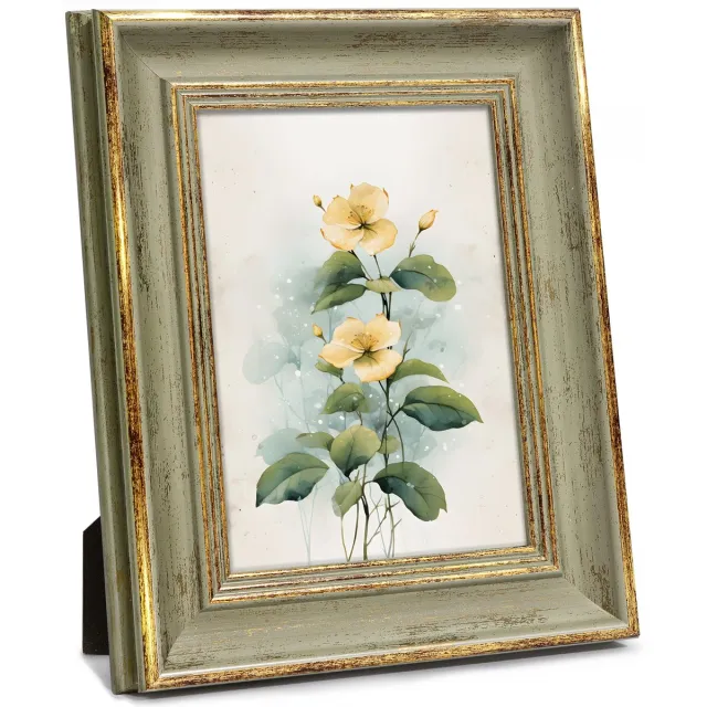 Imperatoris Fotolijst - Kunststof Frame - Fotolijst Voor Foto en Tekeningen - Modern Design - Fotomaat 15 x 10 cm - Groen
