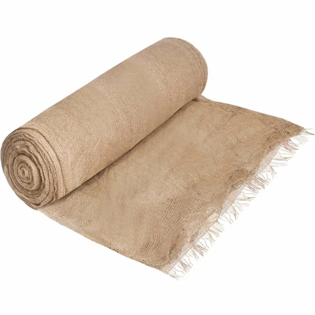vidaXL Tuin - Jute - Net - 200 - cm - x - 50 - m - 90 - gsm - 100% - Tossa - Jute - Naturel