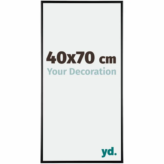 yd. Your Decoration - Fotolijst 40x70 cm - Aluminium - Zwart Hoogglans - Kent