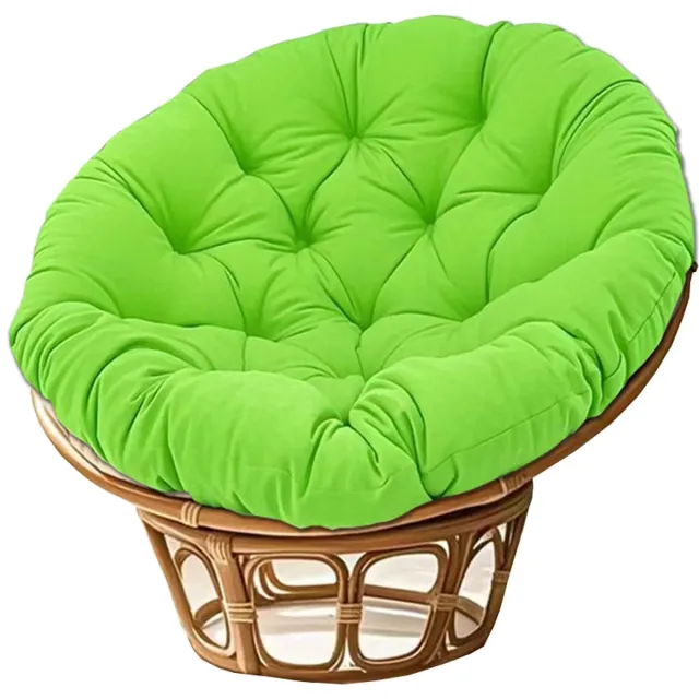OUTARO Appelgroen Zitkussen - rond - 40x40cm - geschikt voor hangmanden/schommels/radarstoelen - rugleuning