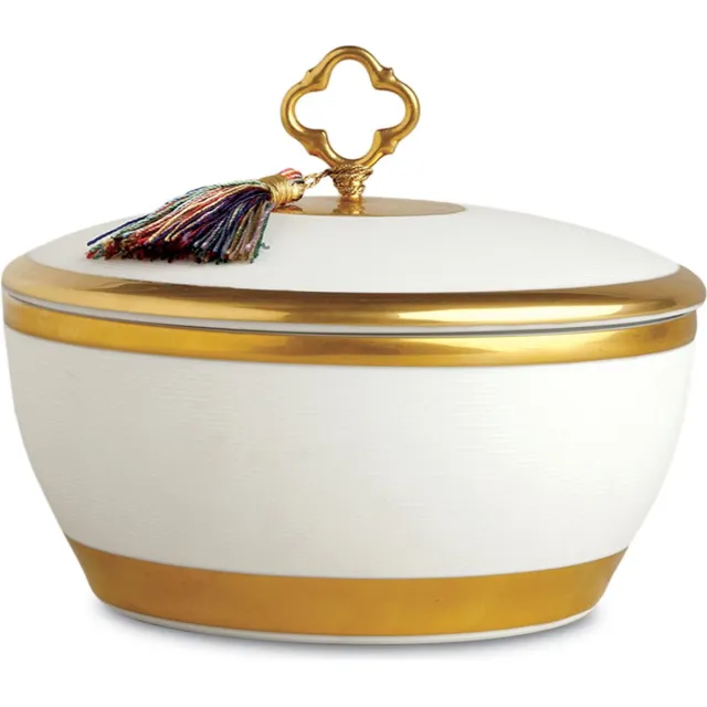 L'OBJET Key candle white large Wit