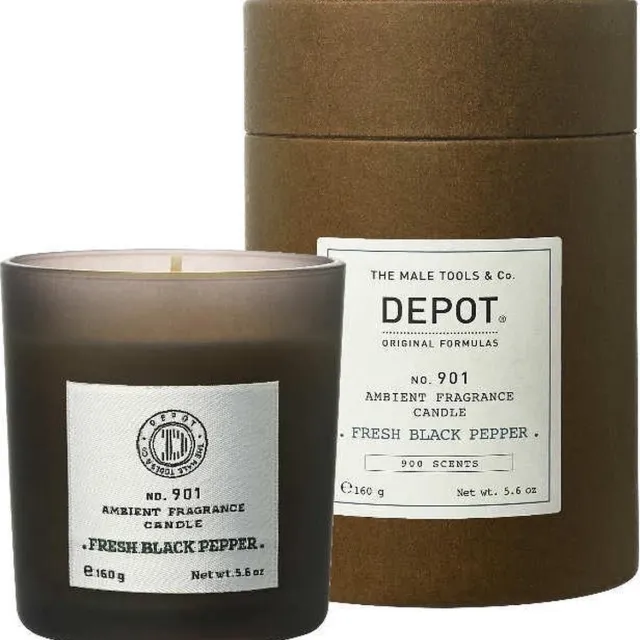 Depot No. 901 Ambient Fragrance Candle Fresh Black Pepper - 160gr wit