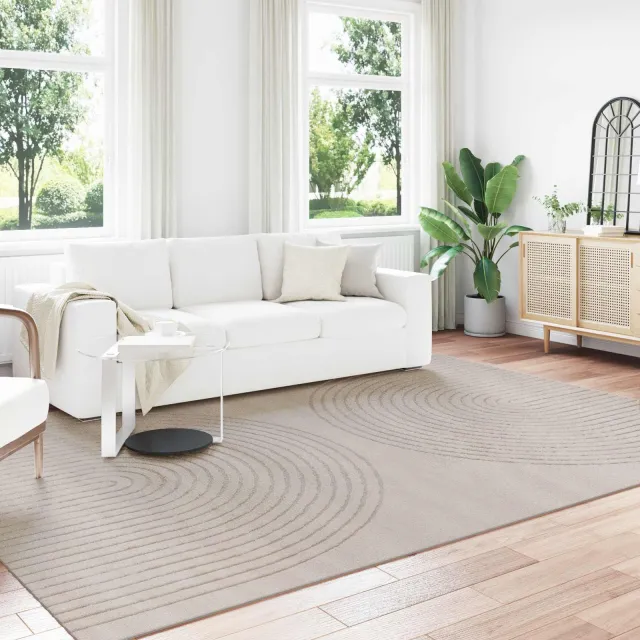 vidaXL Binnen kleed GALATI Beige 200 x 280 cm Polyester Medium Pile, foto 2
