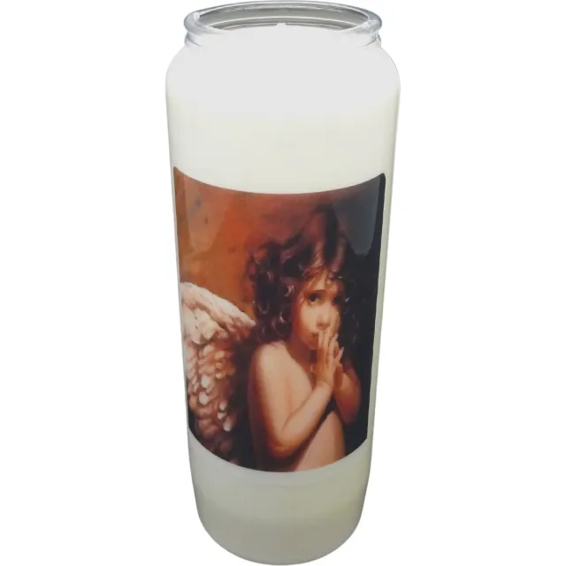 Spaas Noveenkaars Engelen 002 - 9 dagen brander (5 stuks) wit