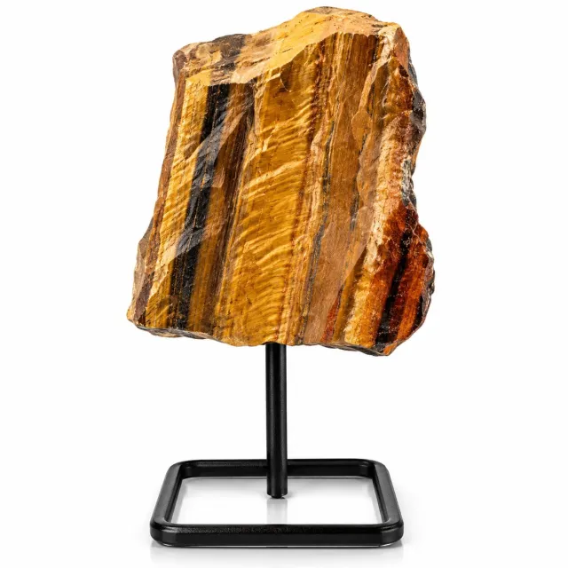 S4H Tijgeroog op Standaard – Luxe Decoratie & Beschermende Edelsteen | S4H Premium Mineralen