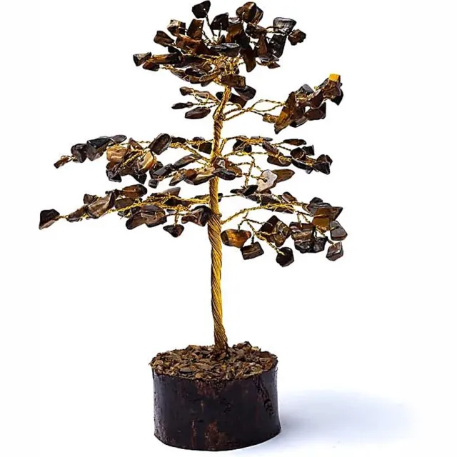 Phoenix EDELSTEEN Tijgeroog - edelsteen boom - Edelsteen - Cadeau - Verjaardag - Valentijn Meerkleurig
