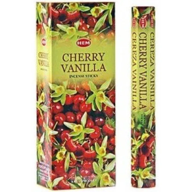 HEM Wierook - Cherry Vanilla - Slof (6 pakjes/120 stokjes) chewrry vanilla