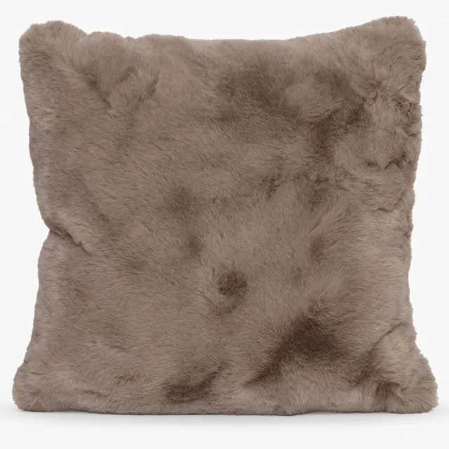 Countryfield Cosy Sierkussen Imitatiebont - Taupe/Bruin - L 45 x B 45 cm