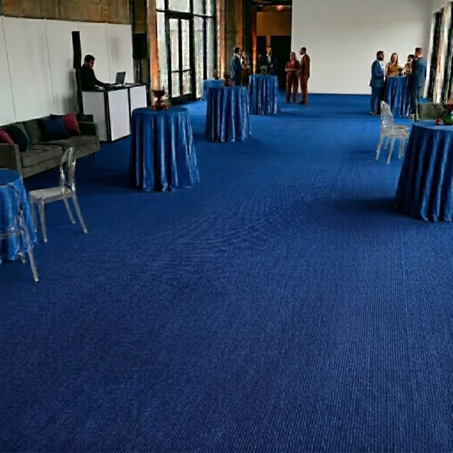 Floordirekt Op Maat Hemaakt Tapijt Sintra - Voor Evenementen & Beurzen - Onderhoudsvriendelijke Loper - Voor Beurzen & Evenementen - Royalblauw - 200 x 100 cm