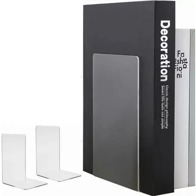 Ruhhy Set van 2 Doorzichtige Boekensteunen - Plexiglas - Transparant - 18,5 x 12 x 12 cm - Boekenstandaard - Boekensteun - Boekenhouder - Book Holder