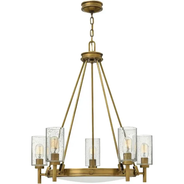 Steady Lighting Bohemian Kroonluchter - Steady Lighting - Metaal - Bohemian - E27 - L: 68.5cm - Voor Binnen - Woonkamer - Eetkamer - Brons