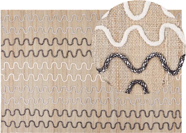 Beliani SOGUT - Jute vloerkleed - Beige - 140 x 200 cm - Jute