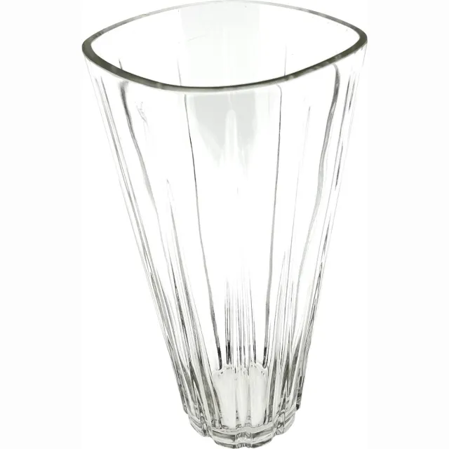 Benza Bloemenvaas van helder glas afmeting 15 x 13 x 28 cm. Transparant