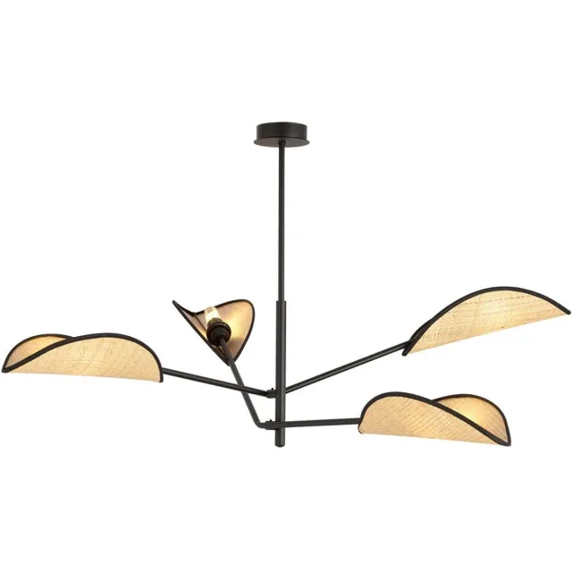 Emibig VENE 4 BLACK/RATTAN - Creëer een sfeervolle ambiance in uw interieur
