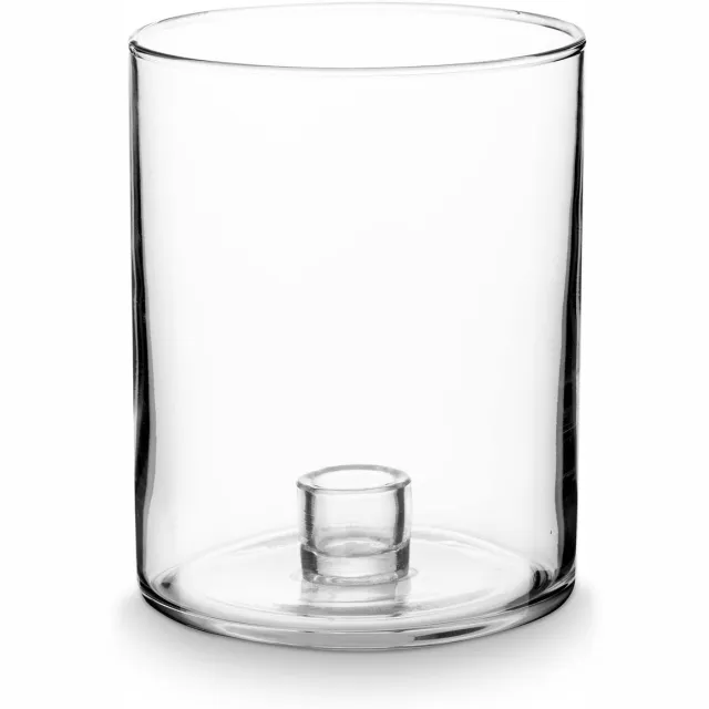 vtwonen Kaarsenhouders - Clear - Kandelaar van Glas - Transparant - 12x15,5cm Niet van toepassing