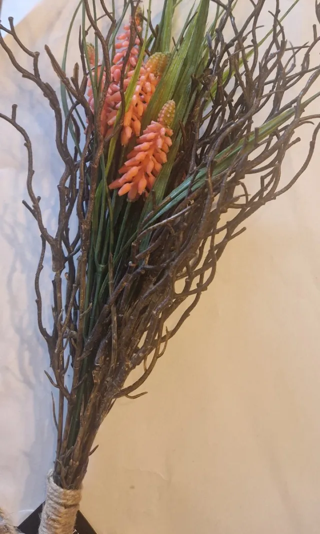 Countyrfield kunst roze druifjes met twijgjes
