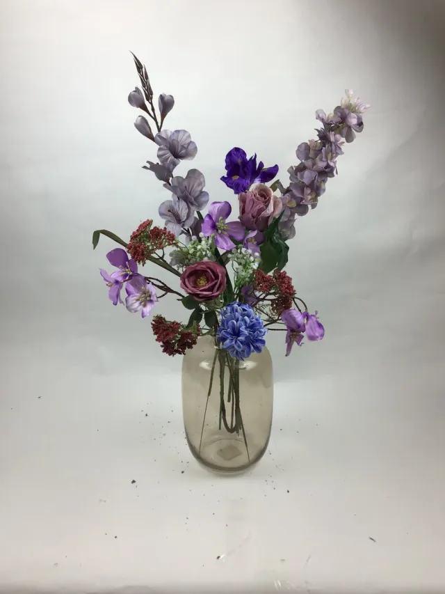 The Bloomistic Company The Bloomistic® – Zijden Boeket – 60-70 cm hoog – Kunstbloemen – moederdag – nepbloemen – housewarming cadeau – decoratie – moederdag cadeautje - decoratie woonkamer Lavender Dreams