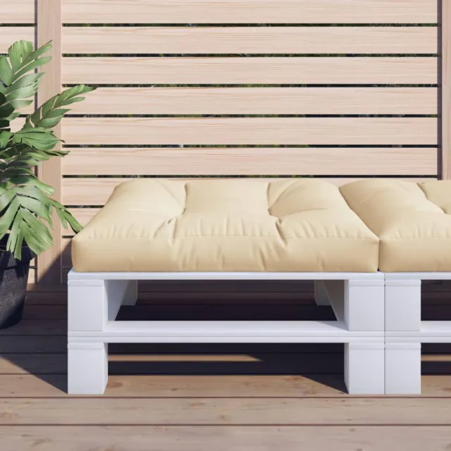 vidaXL Palletkussen 70x70x12 cm beige