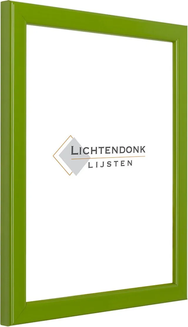 Lichtendonk Fotolijst - Groen - Hoogglans profiel - Fotomaat 24x30 - Ontspiegeld ACRYLITE - Art.nr. 10204224303