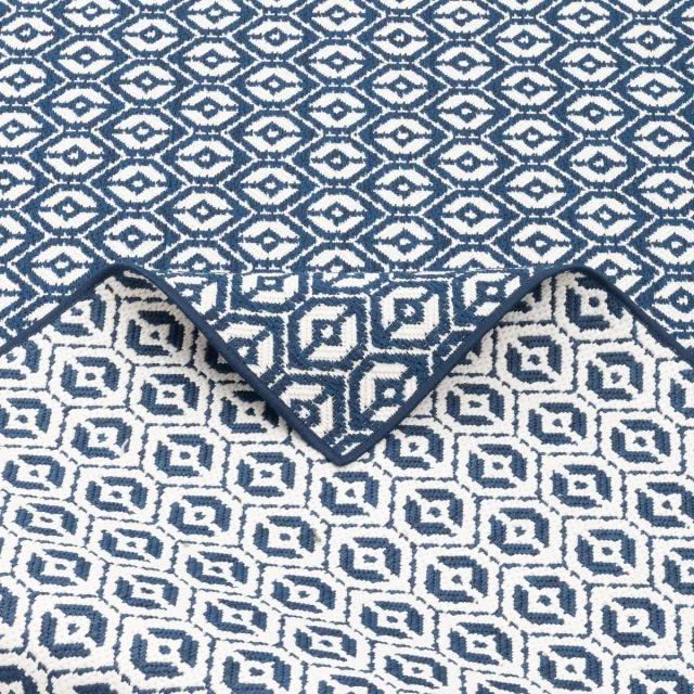 Snapstyle Dubbelzijdig Cape Cod vloerkleed voor binnen en buiten Blauw