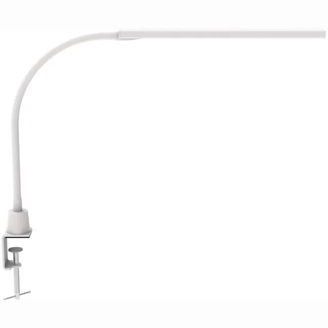 Maul MAULpirro Bureaulamp - LED - Aluminium - Wit - Dimbaar - Tafellamp met Klem wit|zilver