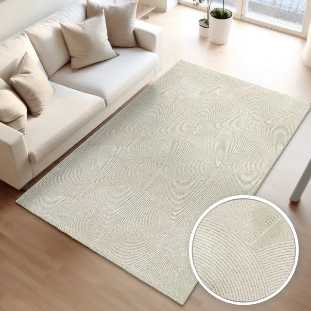 TT Home Woonkamertapijt eetkamer kortpolig boho-design Scandinavische effen kleuren boog 160 x 220 cm Rechthoek 160 x 220 cm Rechthoek grijs