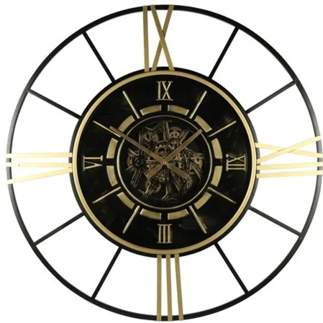 Wandklok Hezron zwart