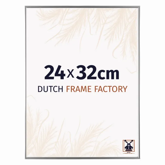 Dutch Frame Factory Fotolijst 24x32 cm - Kunststof - Zilver Hoogglans - Easy
