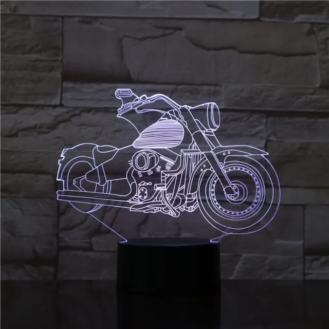 MC Living 3D Led Lamp Met Gravering - RGB 7 Kleuren - Moter