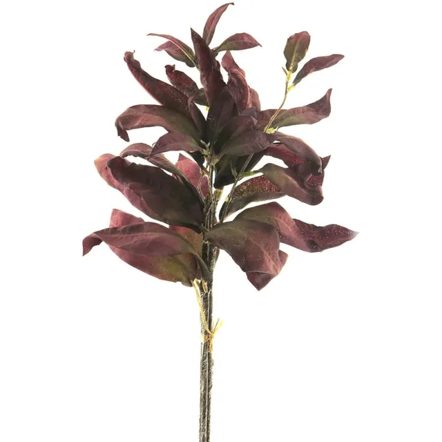 Buitengewoon Boet Buitengewoon de boet - Salvia leaf bundle x3 burgundy 50 cm kunsttak groen