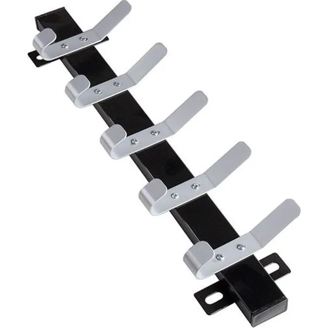 ABC Kantoormeubelen Wandkapstok Basic 50 cm breed 5 jashaken Zwart