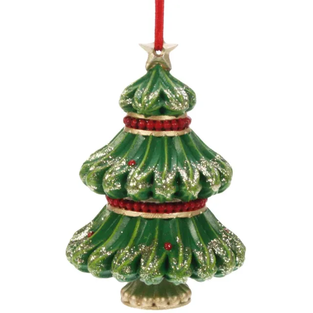 Meander Ornament kerstboom 6x6x9,5cm Zie foto
