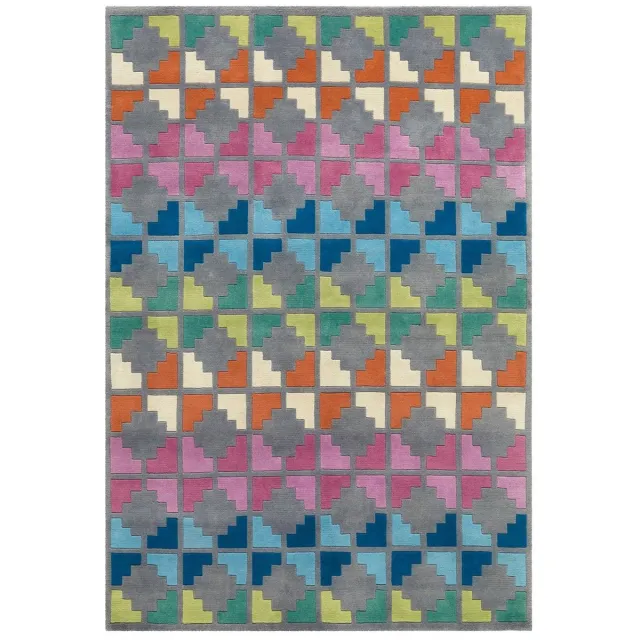 Dutch XXL Wollen Vloerkleed | Tapijt | Cristal | Tegels | Multikleur